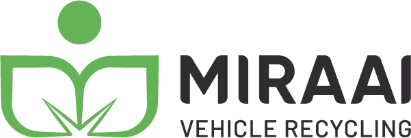 Logo of Miraai Vehicle Recycling, symbolizing sustainable scrap and metal recycling for vehicles.