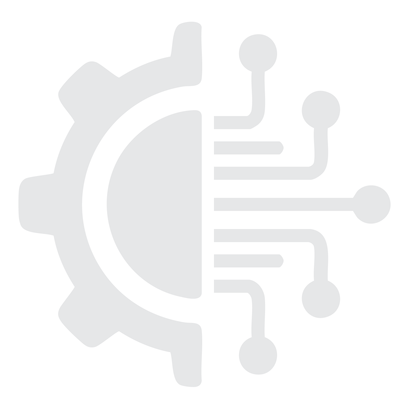 A cogwheel logo, illustrating Miraai's focus on scrap, metal, and vehicle recycling efforts.