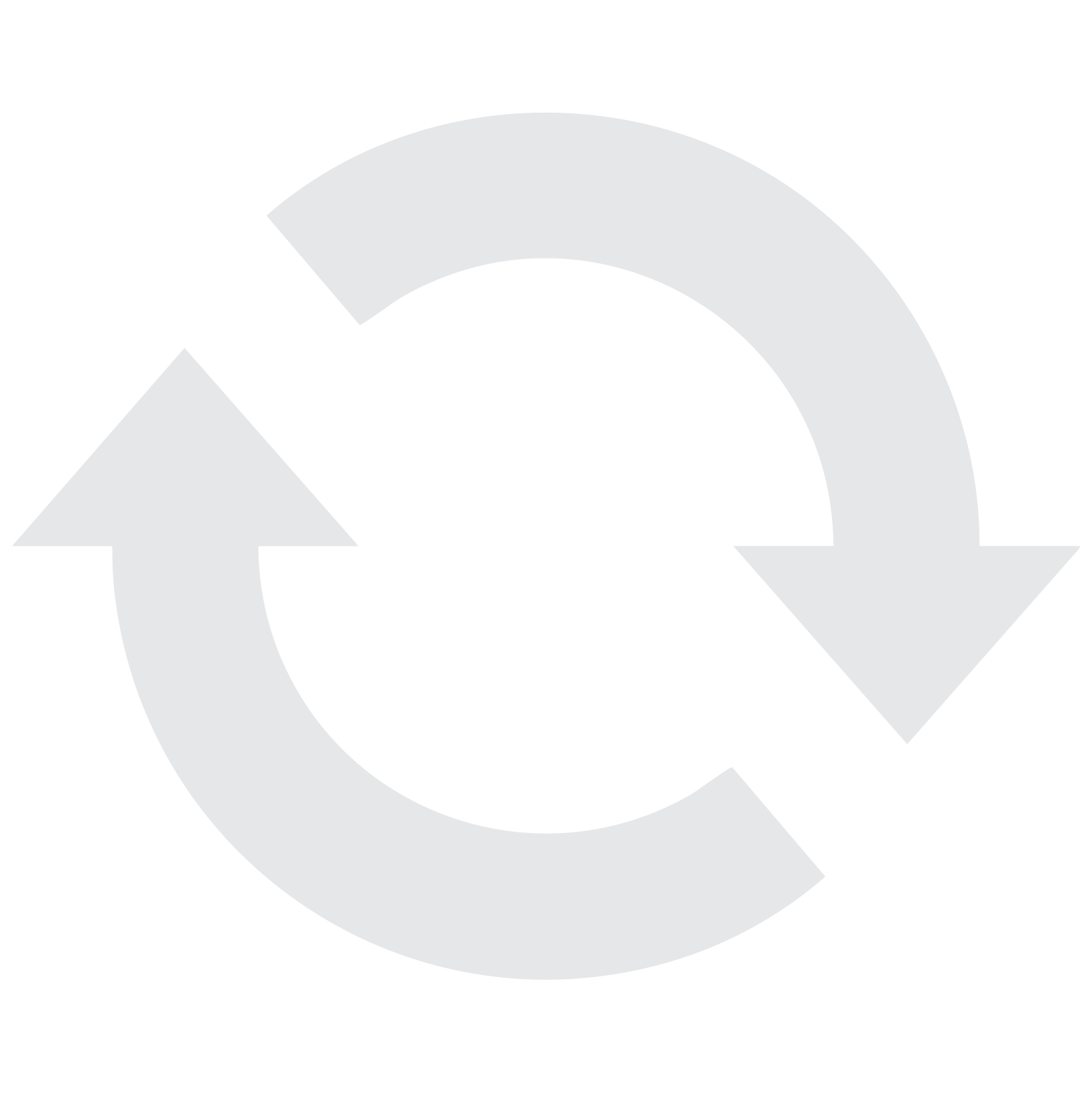 A circular arrow symbolizing recycling and sustainability in metal and vehicle recycling.