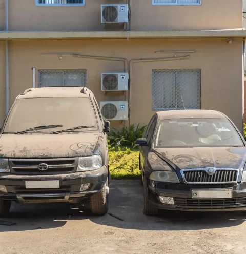 Abandoned vehicles ready for scrapping, showing the need for responsible car scrapping.