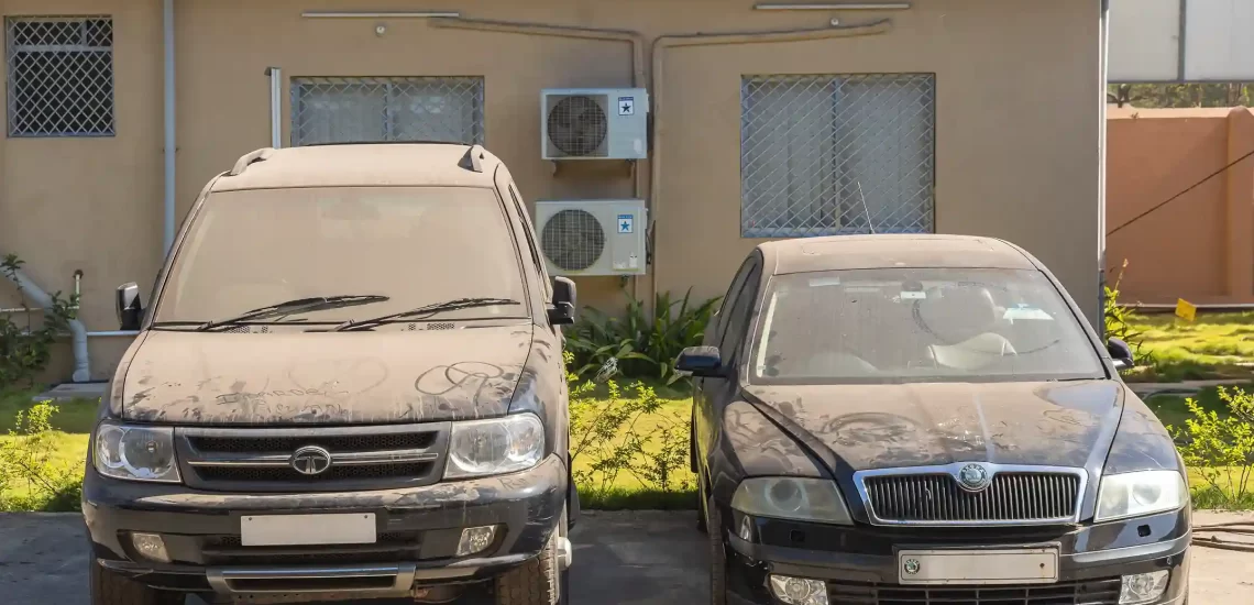 Abandoned vehicles ready for scrapping, showing the need for responsible car scrapping.